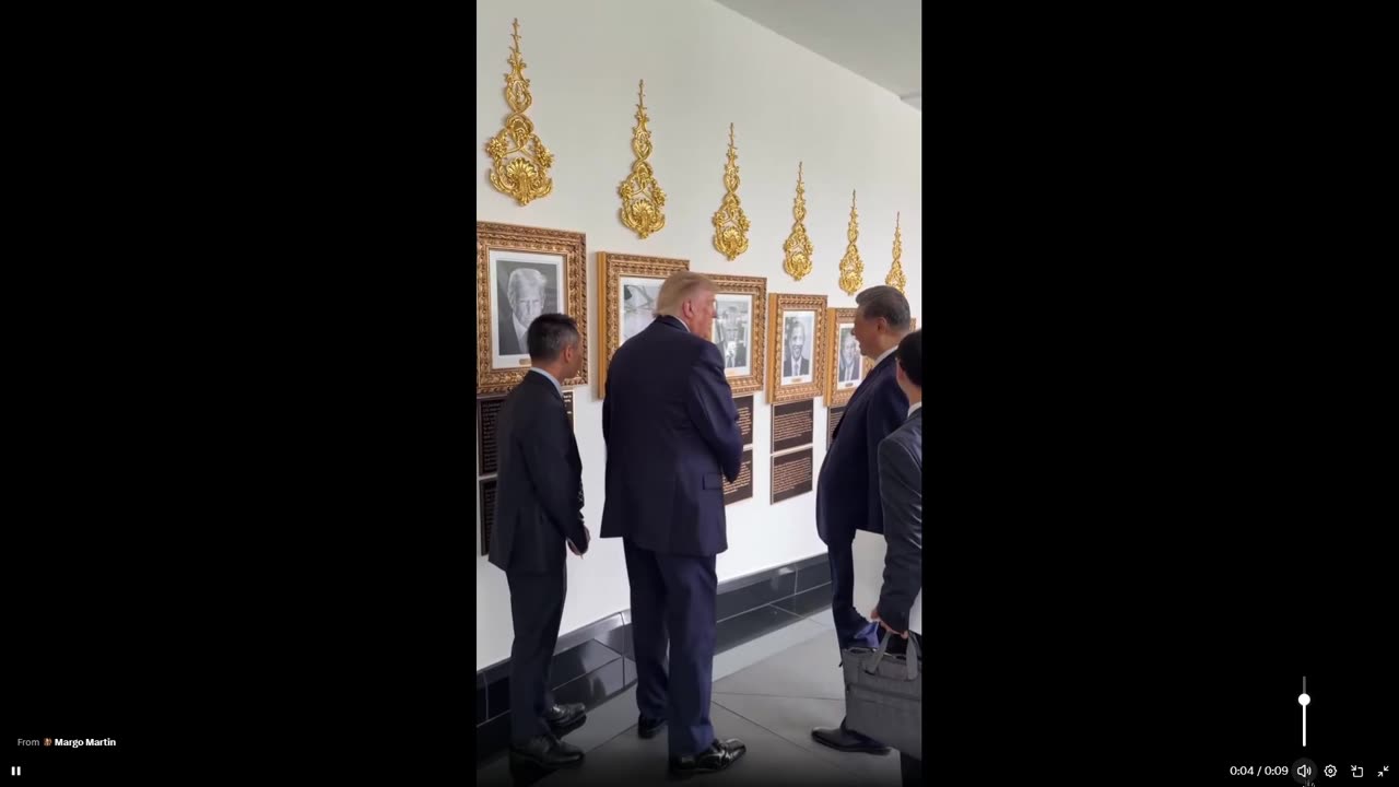 President Trump has Xi CRACKING UP in how he presented the Biden autopen