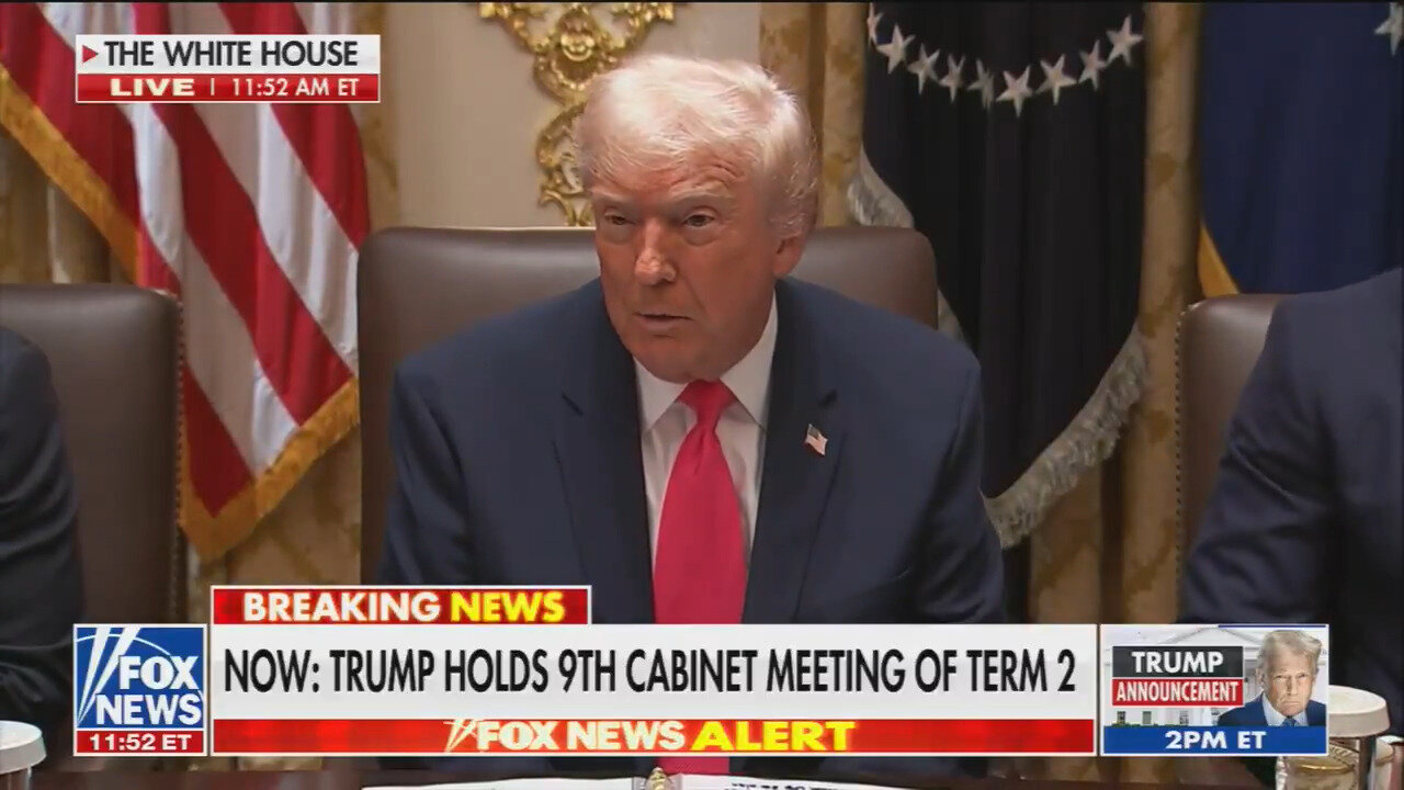Right Between The Eyes: Trump Tells Cabinet, Democrats Use Of The Word Affordability Is A Con Job