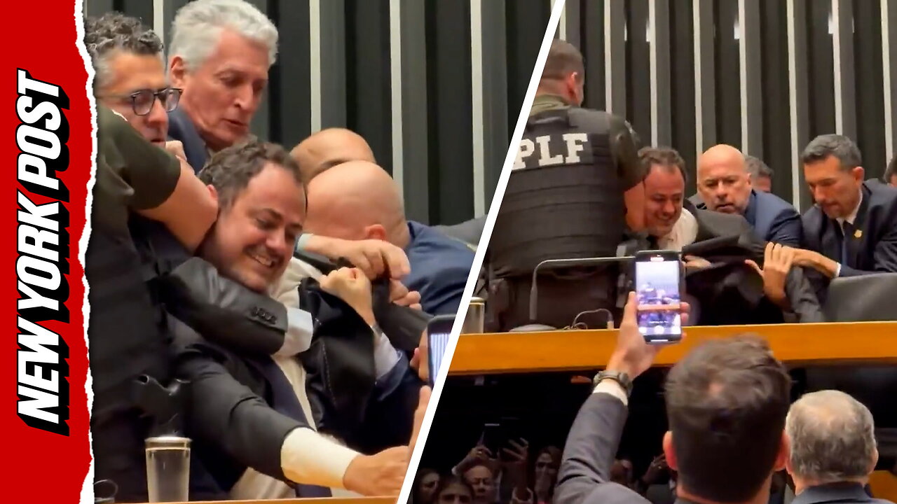 Brazil deputy dragged from speakers chair after dramatic protest in Congress