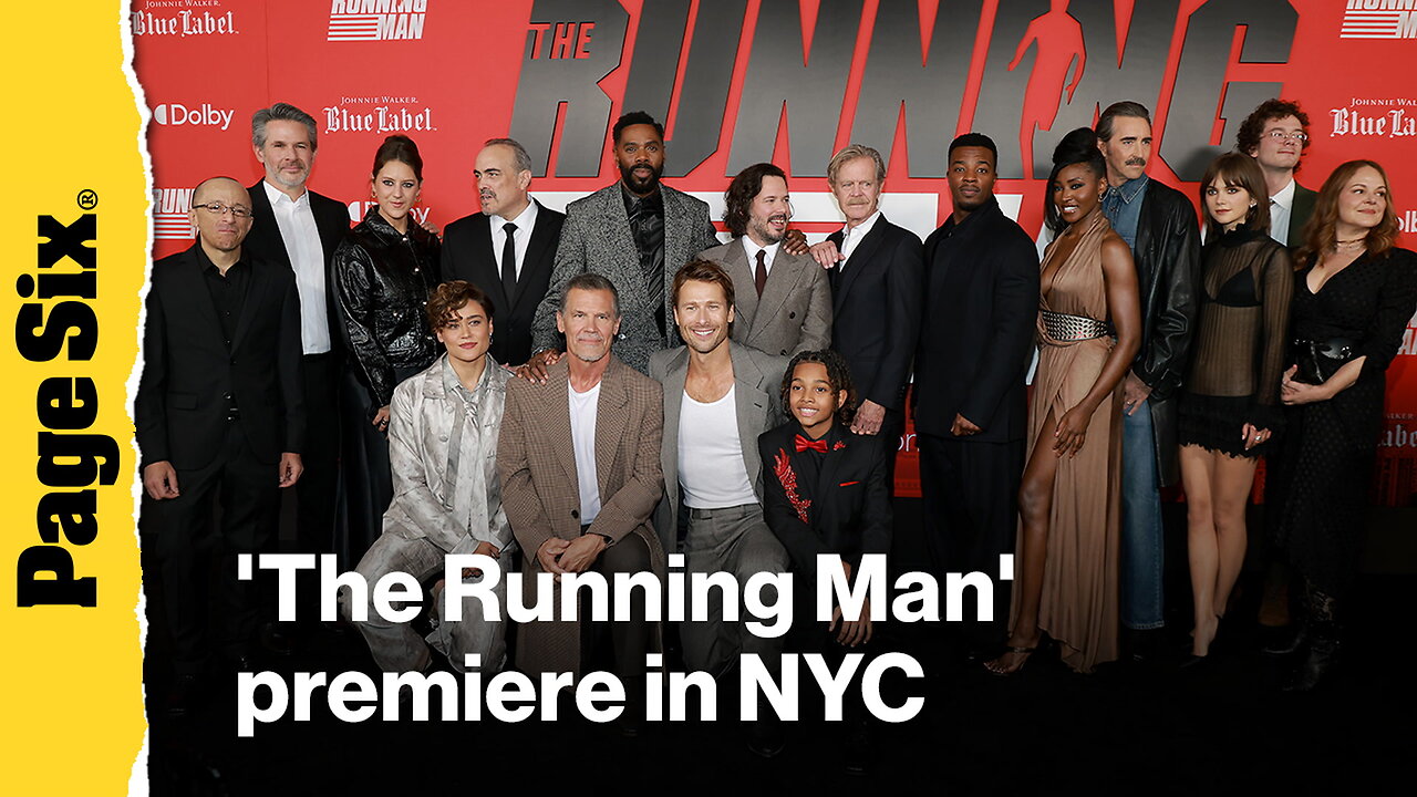 Josh Brolin, Glen Powell and more celebrities attend the The Running Man premiere in NYC