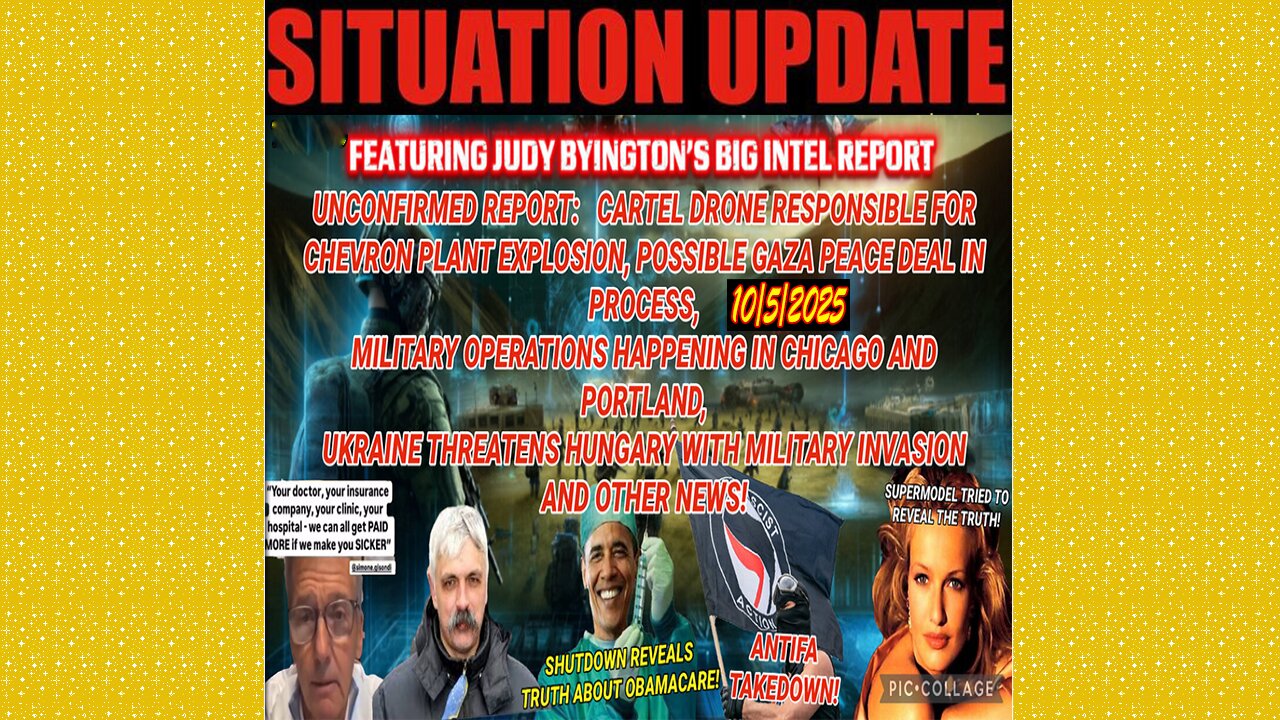 SITUATION UPDATE 10/5/25 - Cartel Drone Responsible For Chevron Plant Explosion, Military Operations Happening