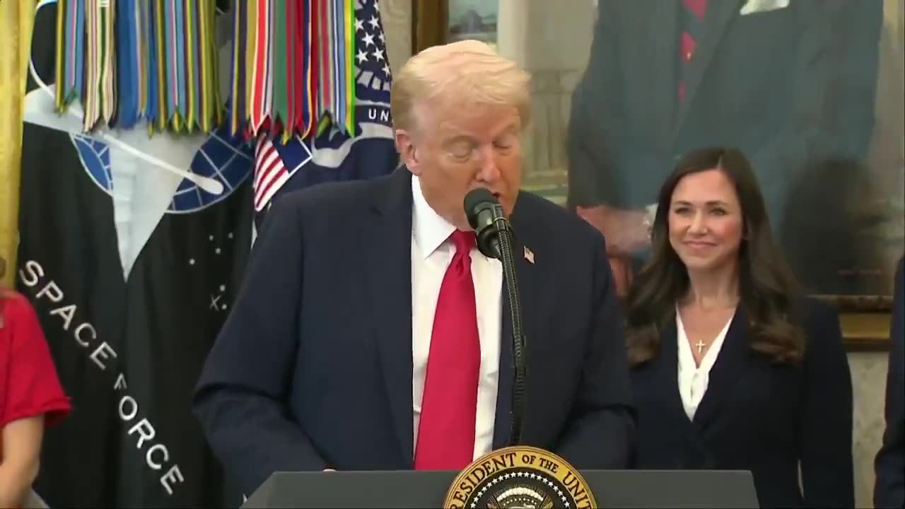TRUMP: Were here today to announce a historic victory for American women,