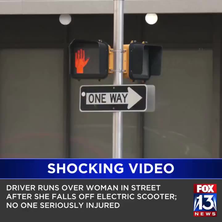 Driver runs over woman who fell off electric bike in intersection