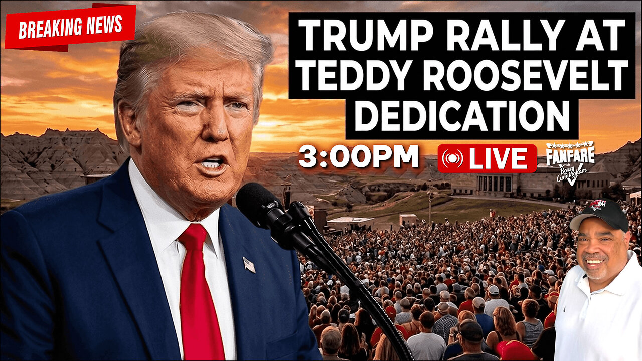 Hey MAGA We Have A BIG Trump Rally Today! Teddy Roosevelt Presidential Library Dedication!
