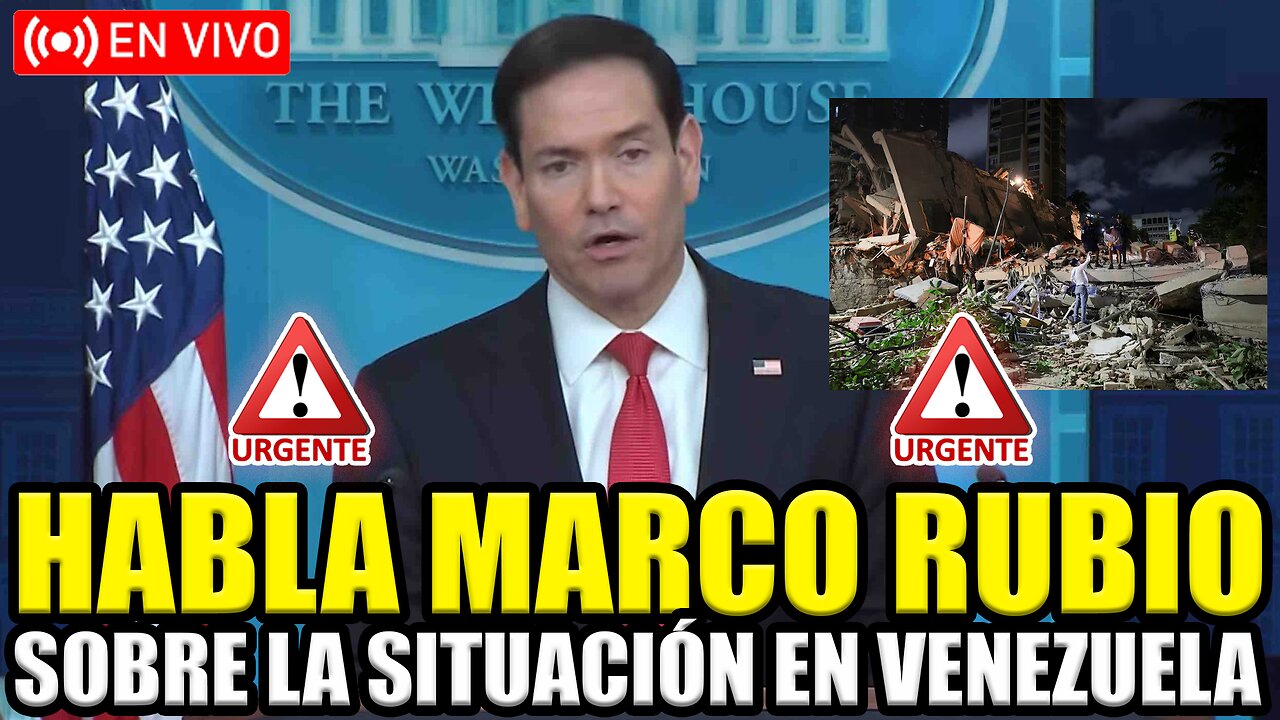 URGENTE MARCO RUBIO EN VIVO ANUNCIA EL APOYO A VENEZUELA TRAS LOS TERREMOTOS