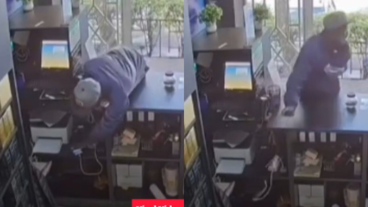 Man Caught On Camera Stealing Phones