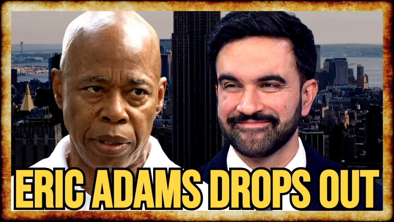 Eric Adams DROPS OUT of NYC Mayors Race