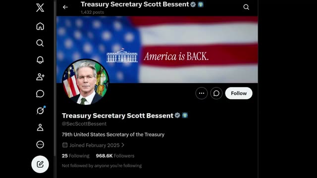Secretary Scott Bessent Says Iran Is a “Cornered and Wounded Animal” as U.S. Targets Oil, Airlines, Banks and Foreign Affiliates