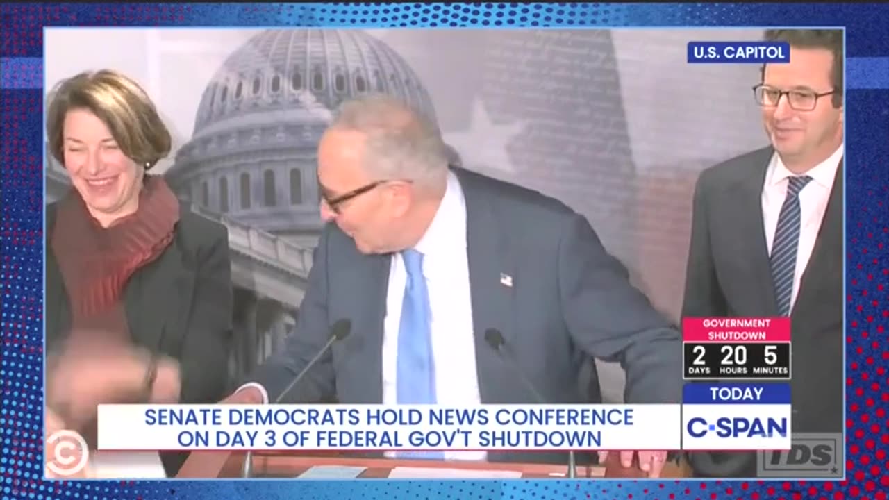 Human Flat Tire: Jon Stewart Roasts Chuck Schumer Over Shutdown Messaging