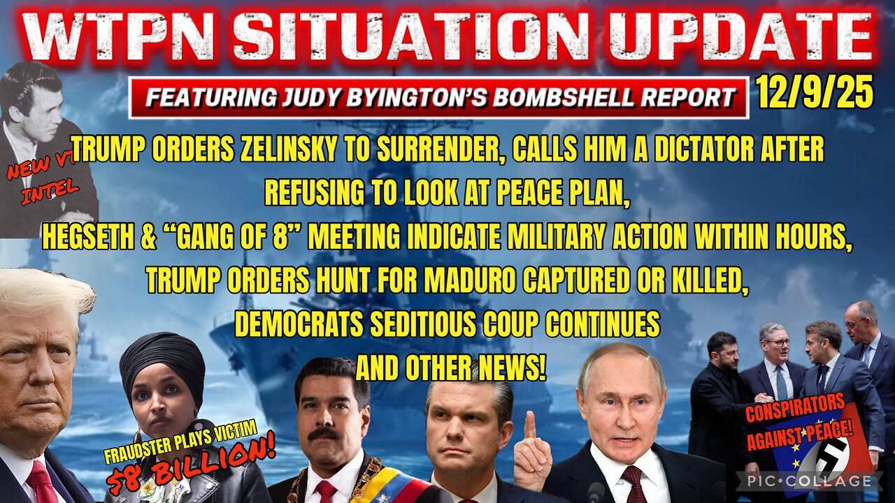 WTPN ~ Judy Byington ~ Situation Update ~ 12-9-25 ~ Trump Return ~ Restored Republic via a GCR