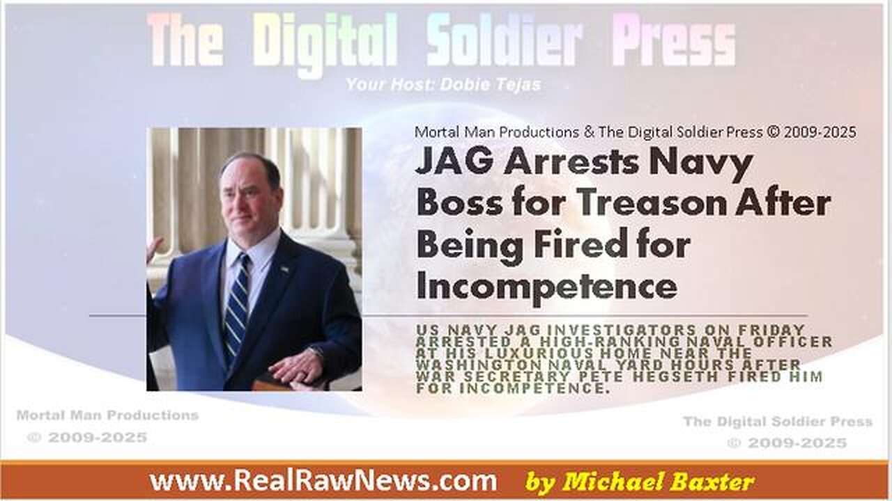 JAG Arrests Navy Boss for Treason