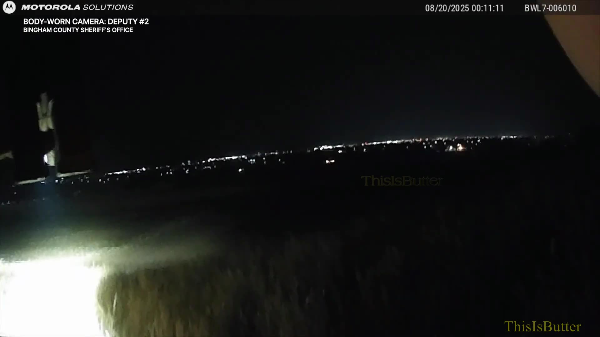 Drone footage shows suspect pointing gun at officers before they fired 30 rounds, killing him