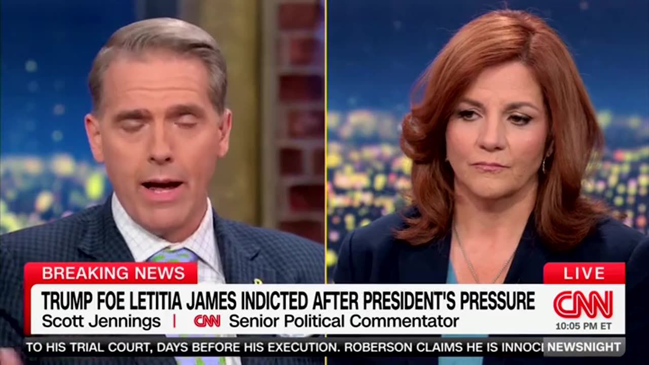Worst Possible Poster Child: Scott Jennings Reminds CNN Panel Letitia James Ran On Targeting Trump