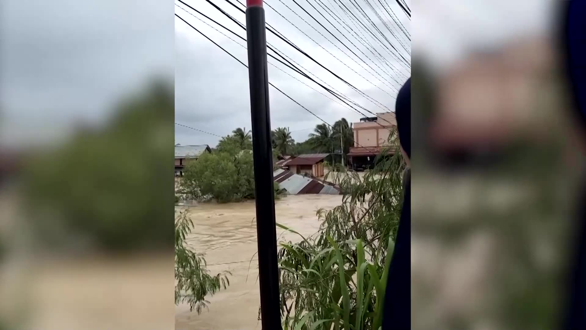 Social media footage shows heavy flooding in Indonesias Aceh