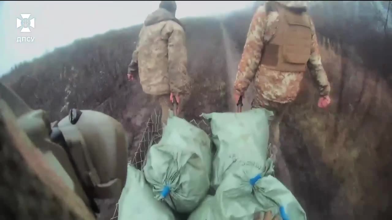 Elite delivery from our fighters When there is no road - border guards still get there.