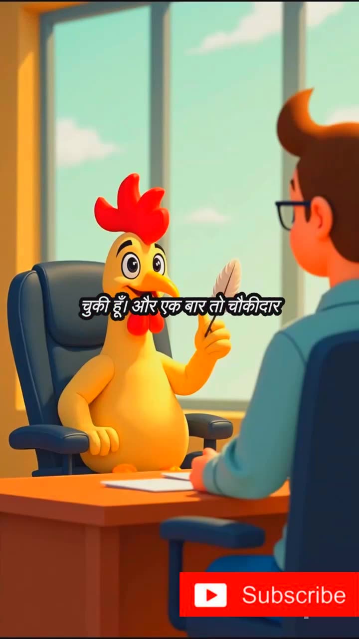 Murgi Ka Job Interview 🐔 | Yeh Murgi Sach Mein Overqualified Hai! 😂 #BoltaJanwarAI
