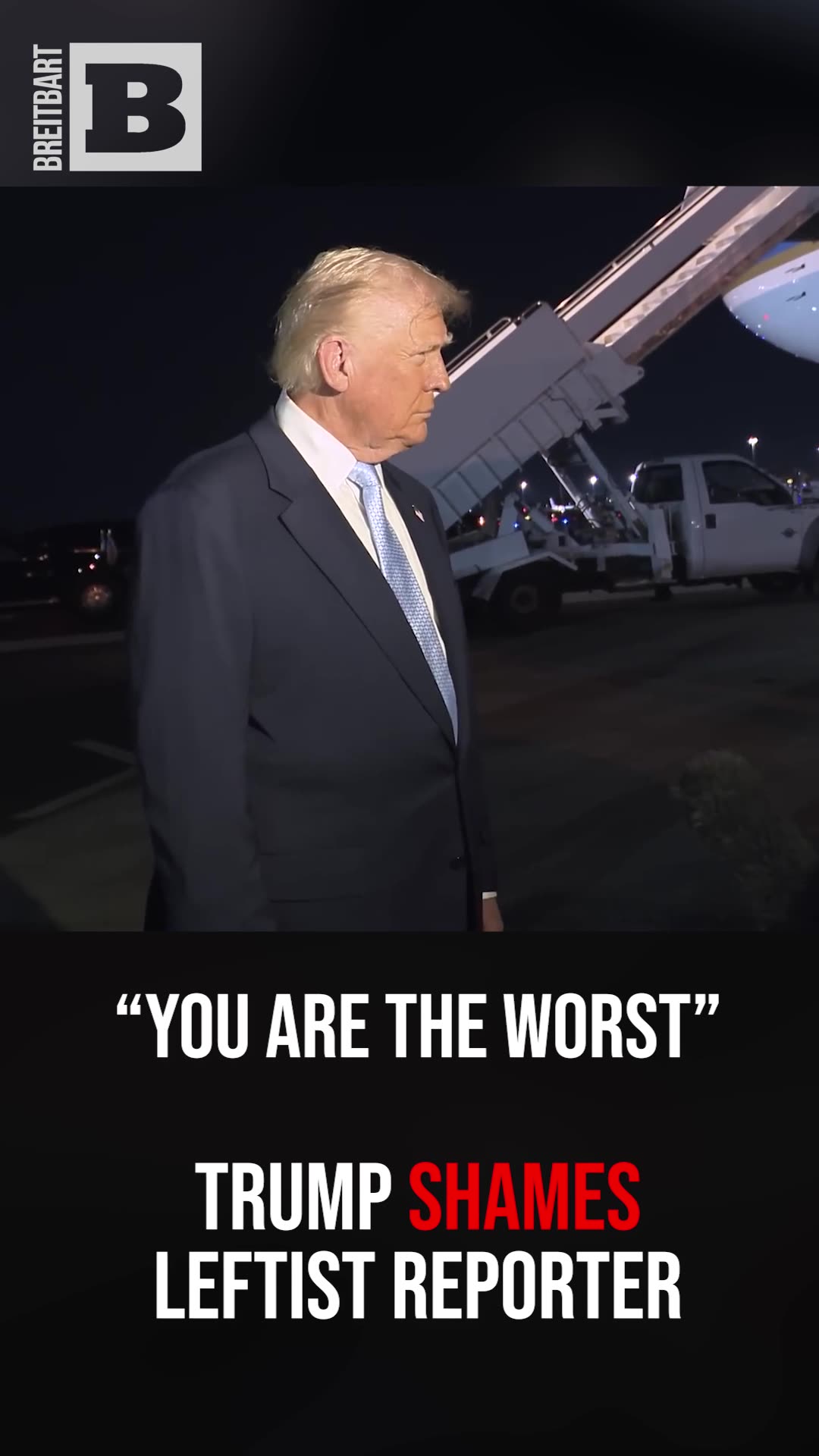 You Are the Worst Trump Shames Leftist Reporter for Interrupting Him