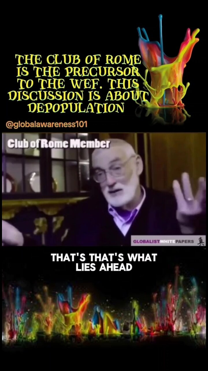 NWO Commie Globalist Depopulation Eugenics Agenda Explained.
