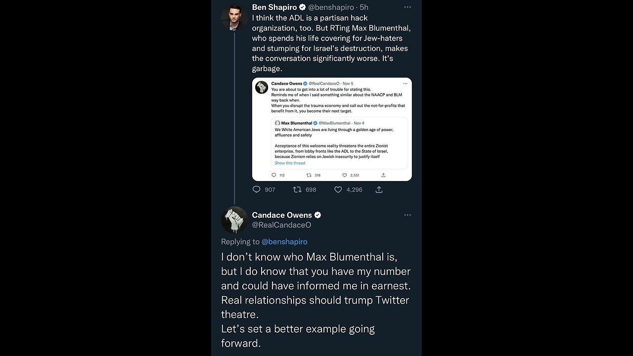 zionist jew ben shapiro just straight up lied on megyn kelly event people not clapping -Candace e261
