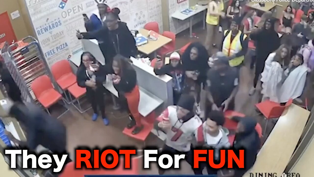TEEN Mob ATTACKS Dominos Pizza