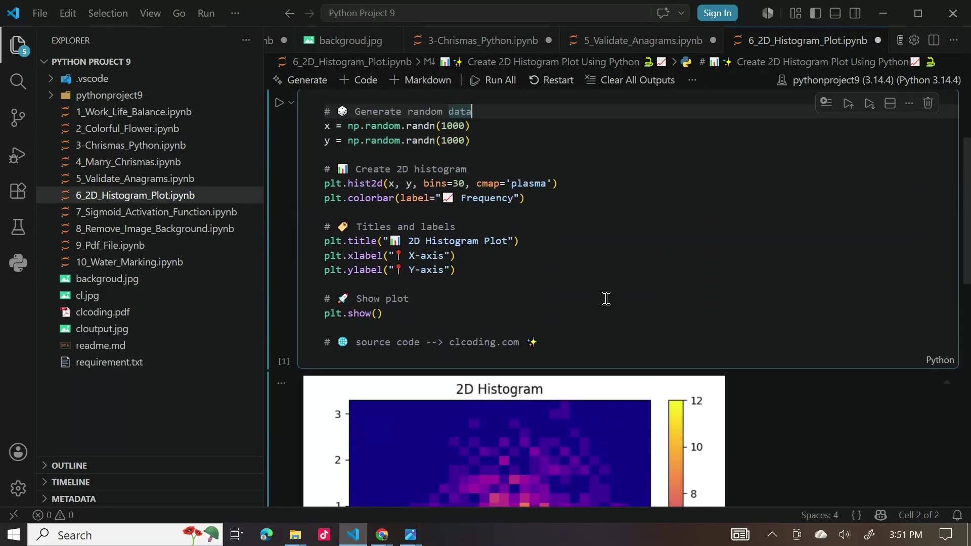 2D Histogram Plot in Python | Easy Matplotlib Tutorial for Beginners 🐍📊