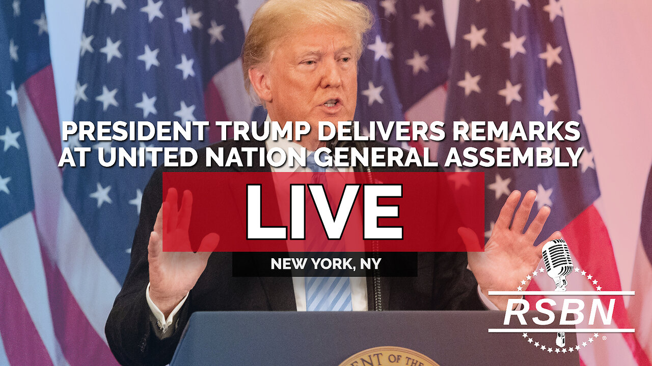 LIVE: President Trump Delivers Remarks at United Nations General Assembly - 09/22/26 thumbnail
