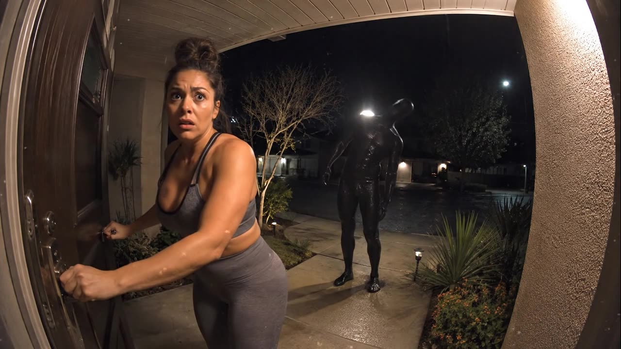 😱 Woman Caught on Doorbell Camera! Funny Girls Scary Pranks - Viral Video - Curvy Girl Model
