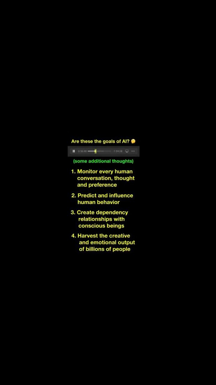 The Goals of AI by AI