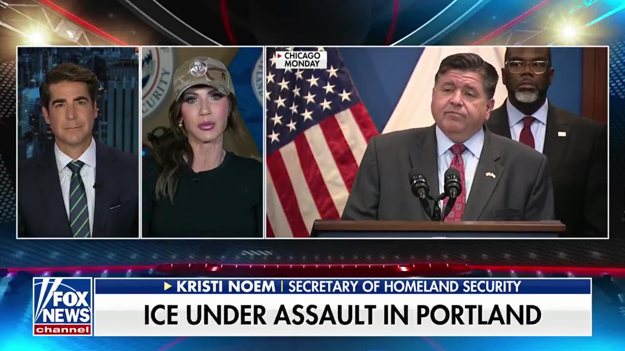 DHS Sec Kristi Noem SLAPS BACK at Gov JB Pritzker for Little Girl comment