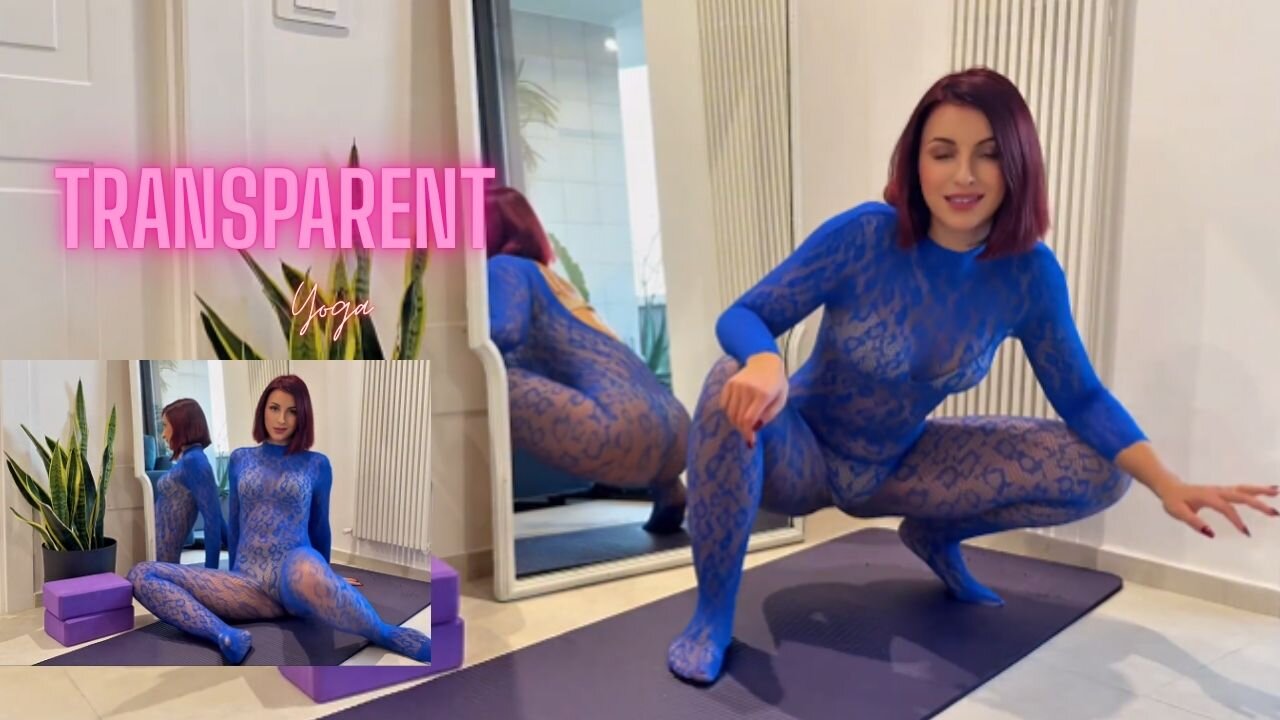 Transparent yoga | Soft Transparent Yoga Aesthetic & Gentle Energy | Try on Haul