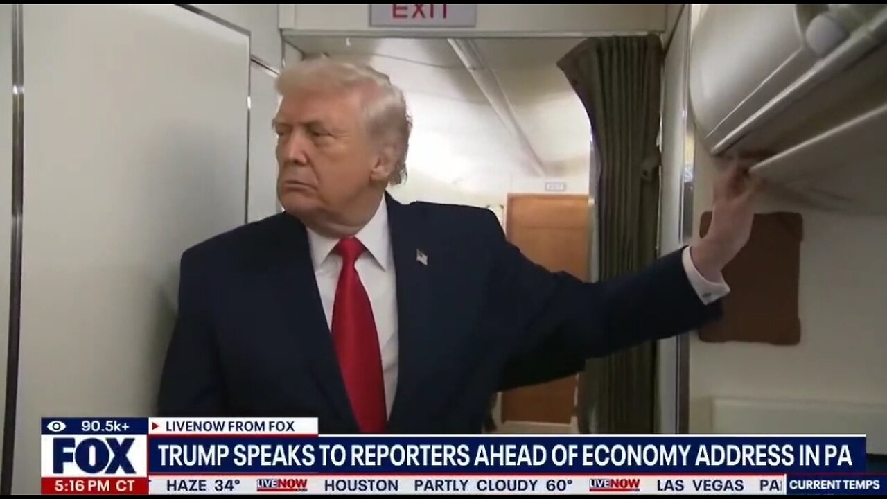 Trump Speaks With Reporters On Air Force One, In Full