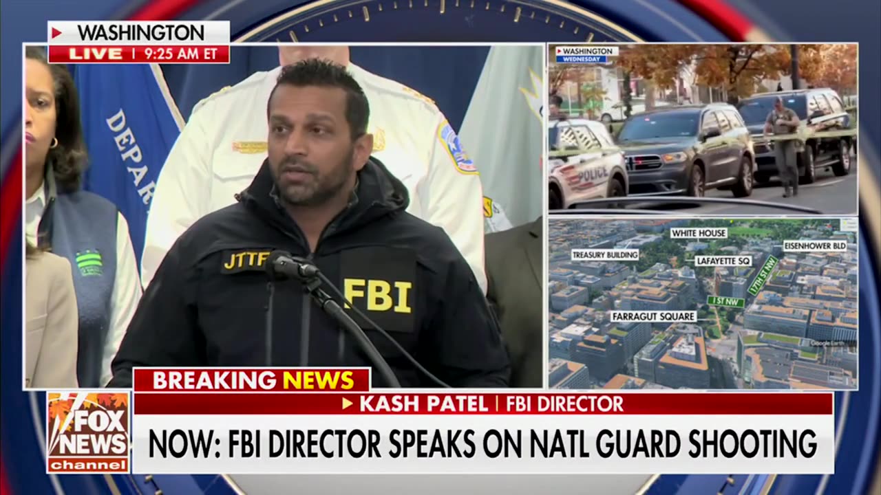 Kash Patel Says FBI Searched DC Shooting Suspects Home In Washington State