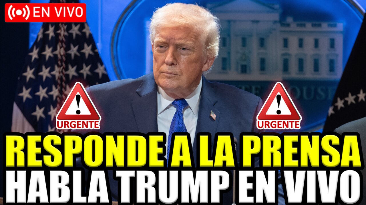 🔴URGENTE TRUMP EN VIVO RUEDA DE PRENSA EN LA CASA BLANCA