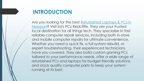 Best Refurbished Laptops & PCs in Newport