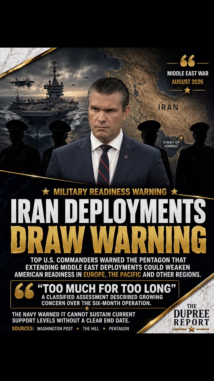 MILITARY COMMANDERS WARN IRAN DEPLOYMENTS UNSUSTAINABLE thumbnail