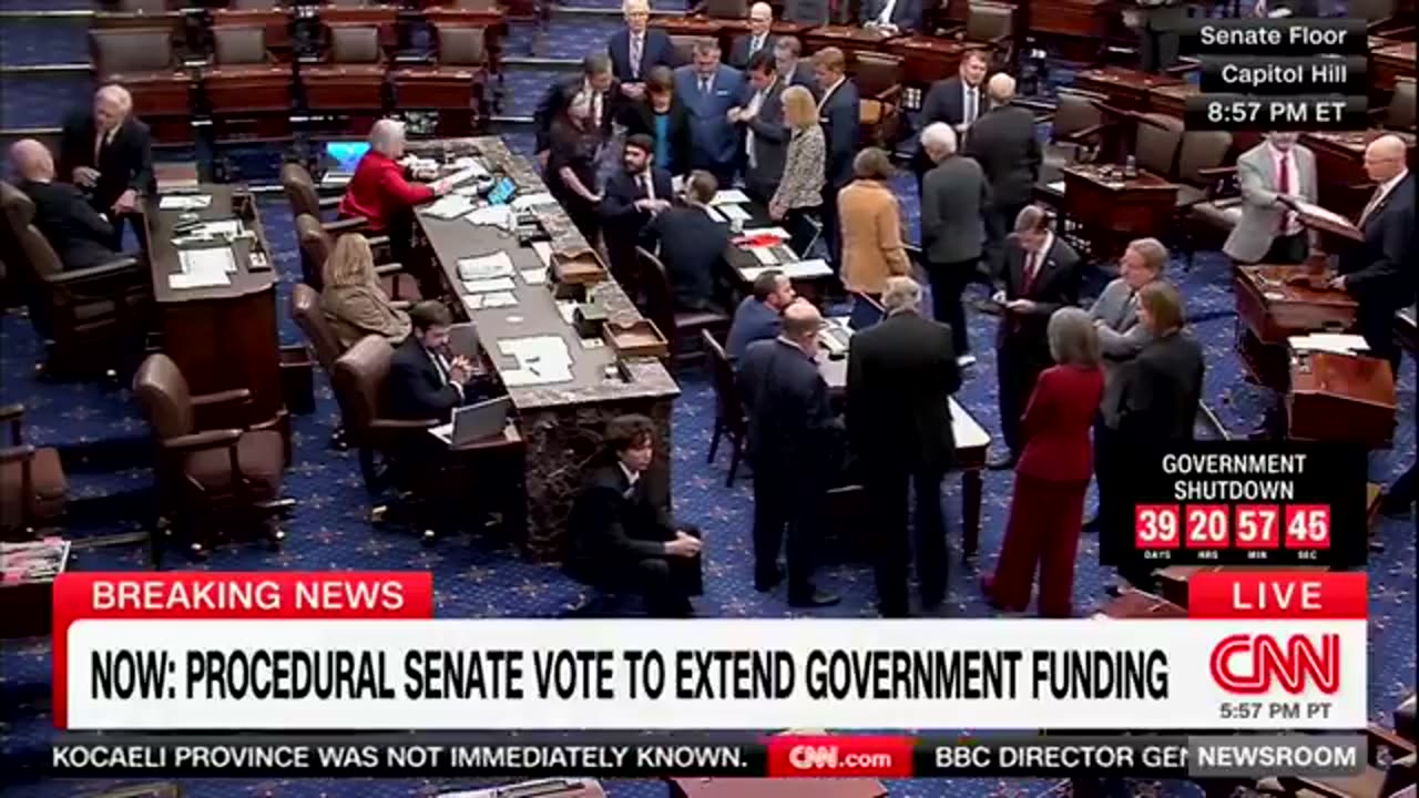 “The DEMOCRATIC filibuster has been broken!”