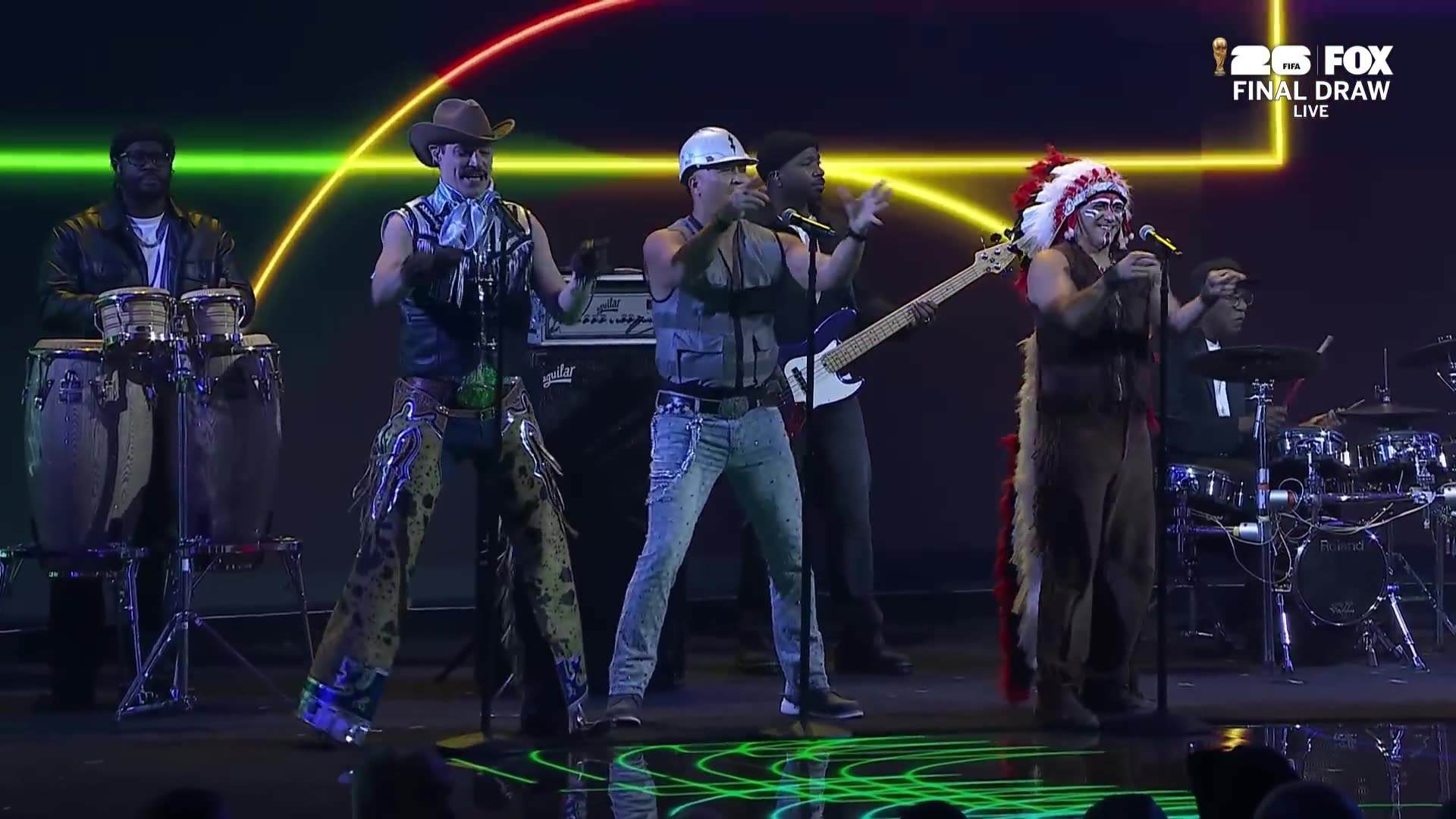 Village People perform Y.M.C.A at the 2026 FIFA World Cup Draw