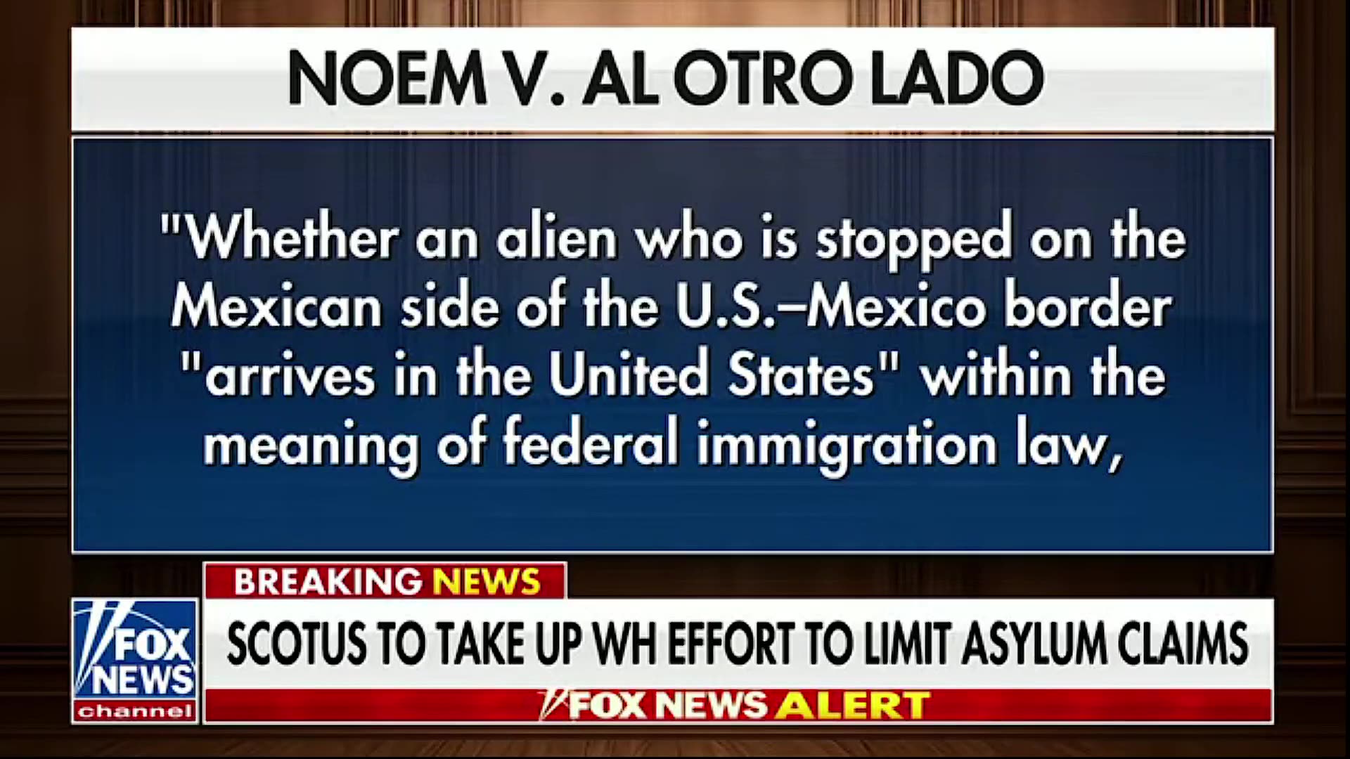 SCOTUS will take up the Trump administrations ongoing effort to LIMIT immigrant asylum claims