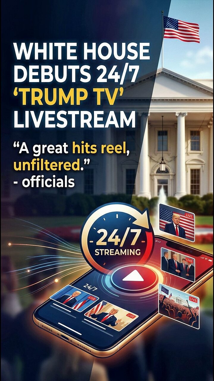 White House Launches 'Trump TV' 24/7 Stream to Bypass Mainstream Media thumbnail