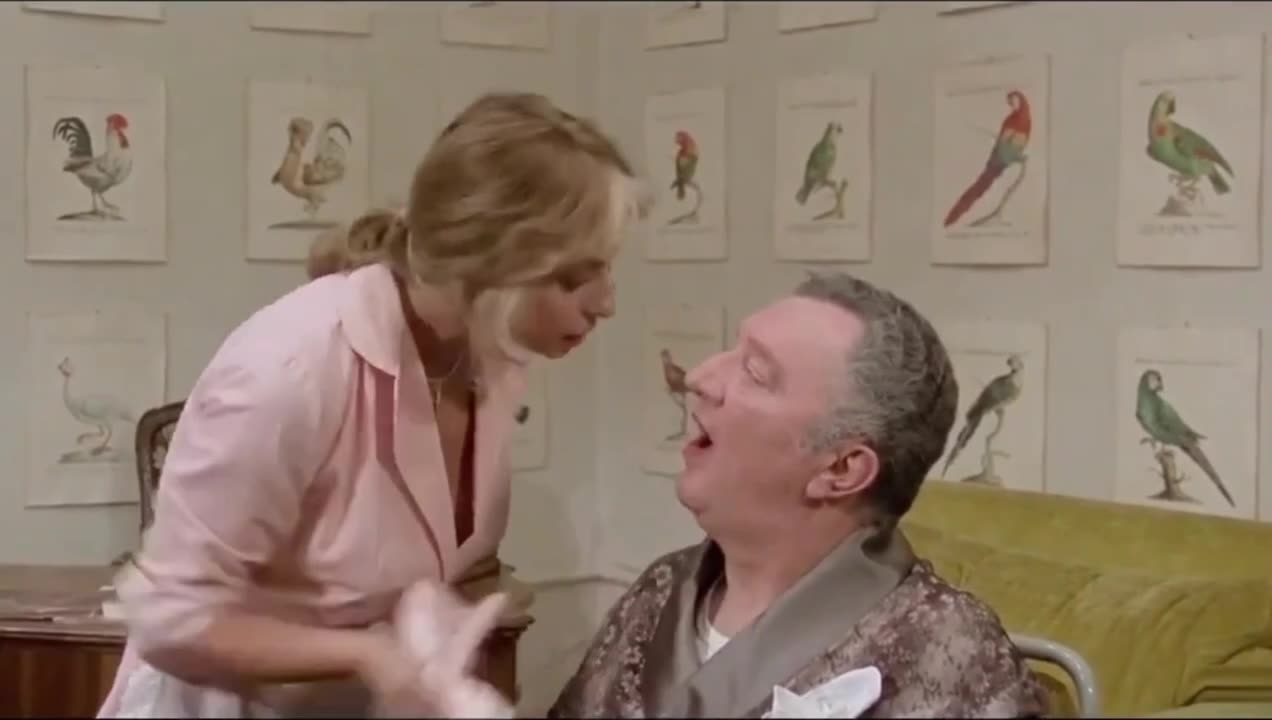Hot maid - erotic movie scene - The Family Vice 1975