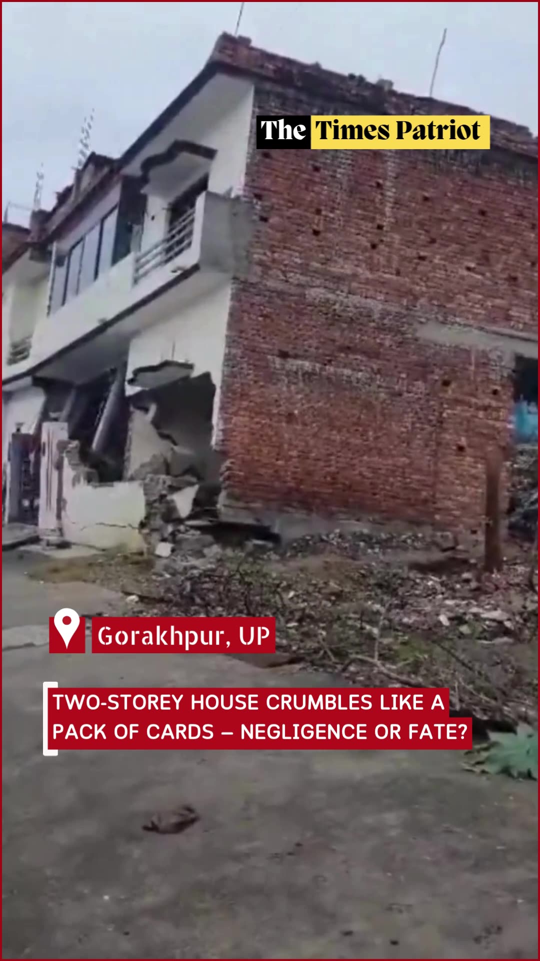 Two-Storey House Crumbles Like a Pack of Cards — Negligence or Fate?