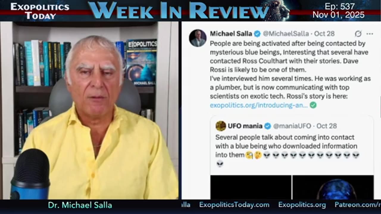 Dr. Michael Salla: People Being Contacted by Mysterious Blue Beings, Predictions Surge