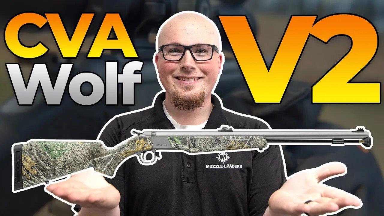 CVA® Wolf™ V2 PR2117S | .50 Cal Black w/ Stainless | Muzzle