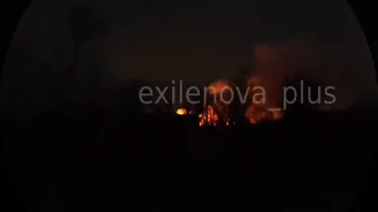 π₯ Dovzhansk, Luhansk. Detonation of ammunition after the arrival of UAV.