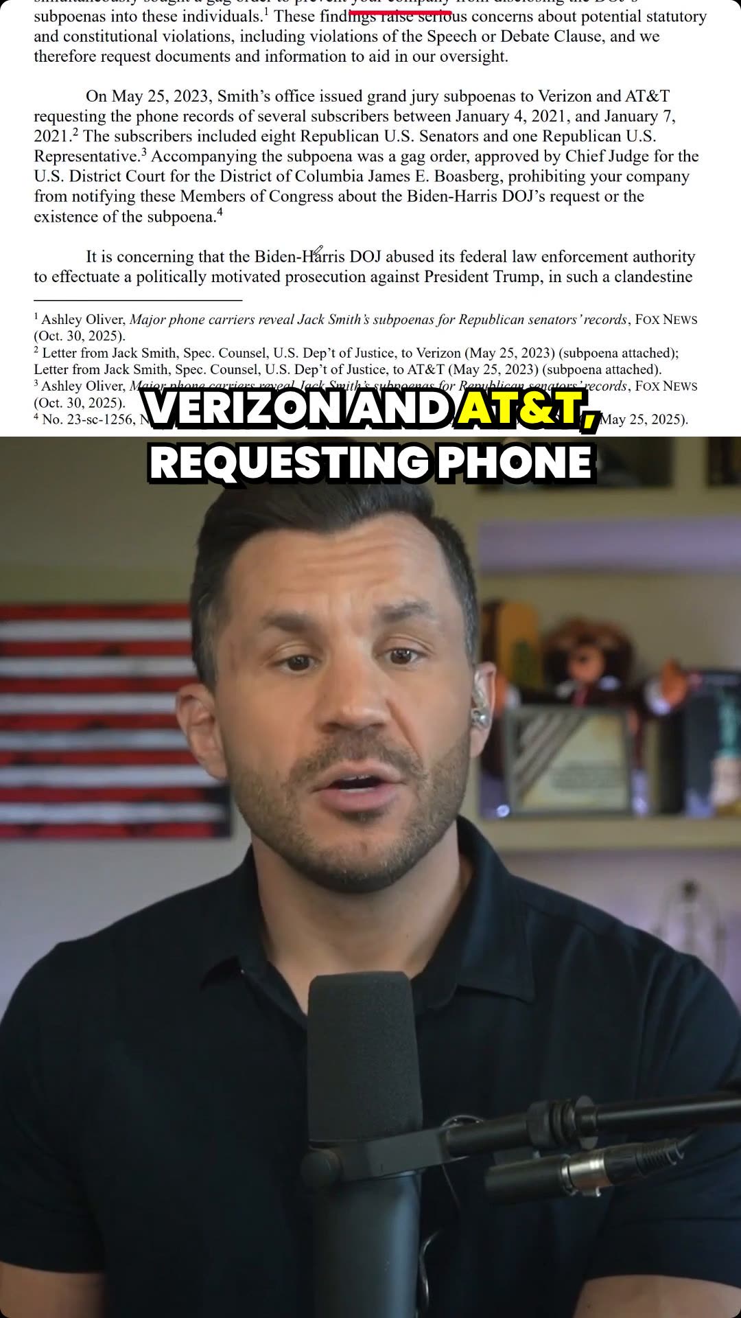 Jack Smith Busted SPYING on GOP Senators’ Phone Records