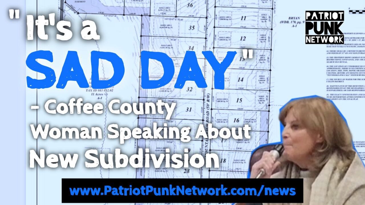 Local Woman Calls Sub-Division Approval A Sad Day