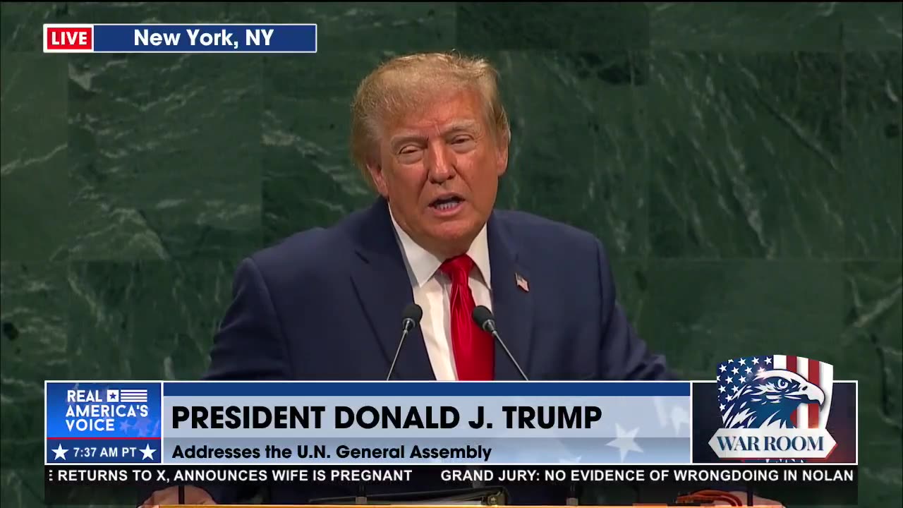 TRUMP TO THE U.N.: IRAN’S NAVY, AIR FORCE AND WEAPONS CAPABILITIES HAVE BEEN DEVASTATED thumbnail