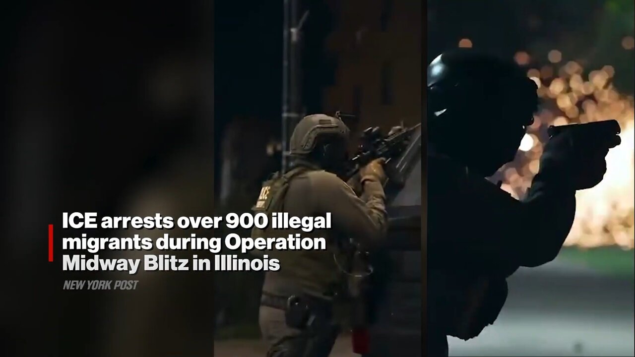 🔥ICE Arrests Over 900 Illegal Migrants During Operation Midway Blitz in Illinois