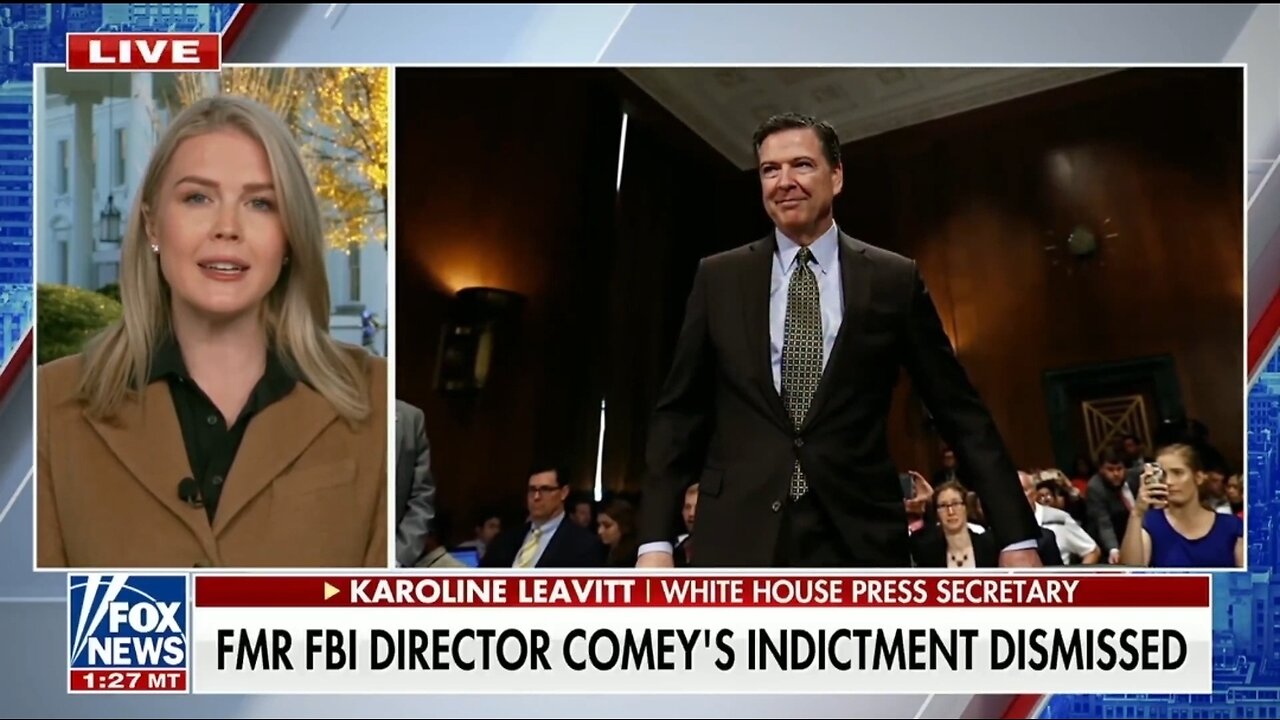 Karoline Leavitt Announces DOJ Is Appealing Comeys Dismissed Indictment