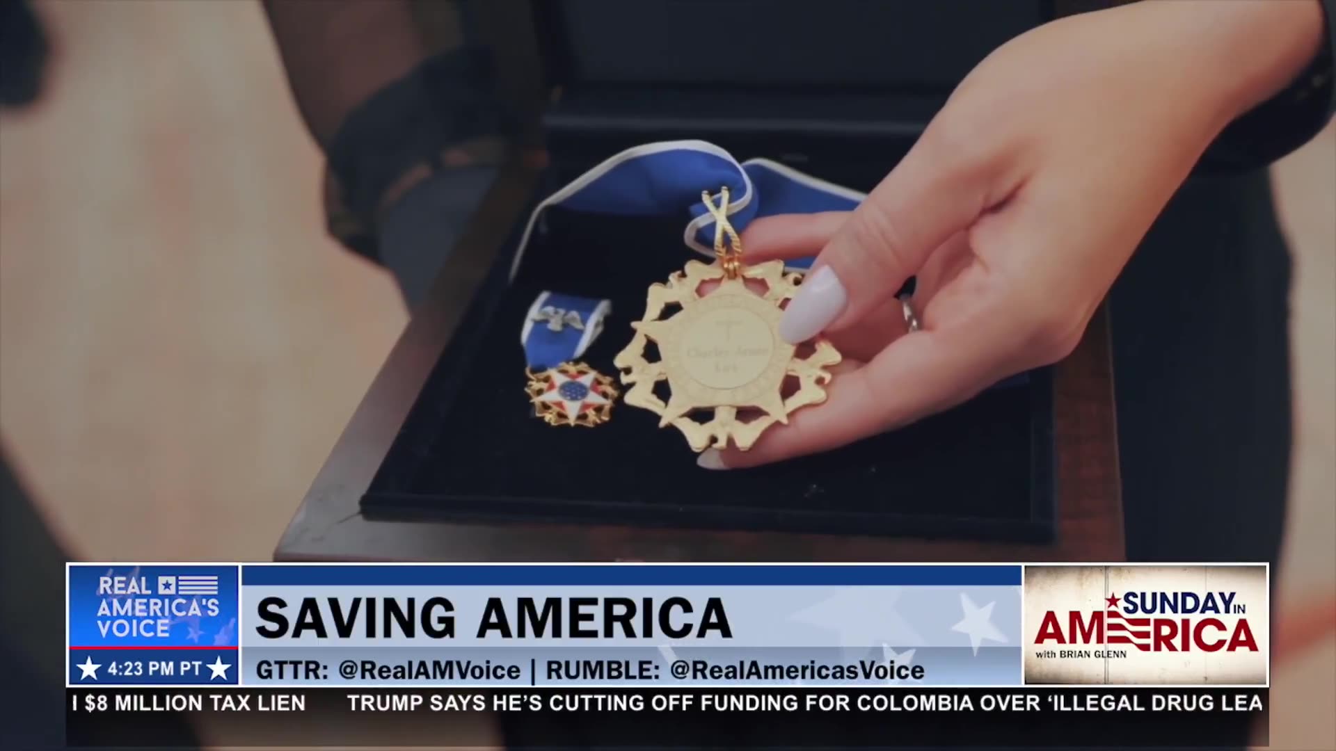 POTUS GIVES CHARLIE KIRK PRESIDENTIAL MEDAL OF FREEDOM